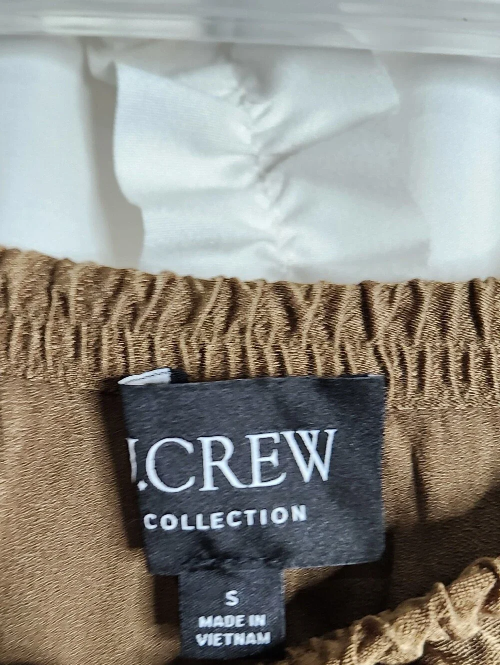 J Crew Collection Silky Side Slit Maxi Skirt Pull On Luster Crepe BR534 Sz Small